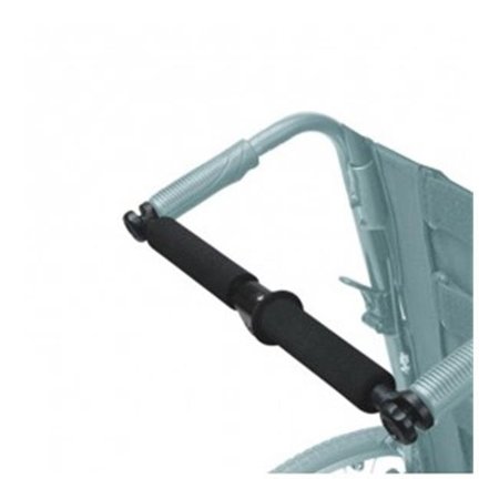 CARMAN Karman PB-115-16 16 in. Foldable Push Bar for Ergo Wheelchairs; Black PB-115-16